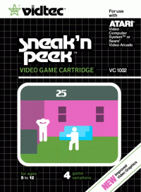 Sneak 'N Peek Atari 2600 US box art
